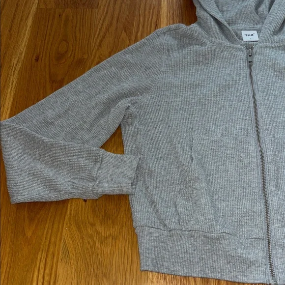 TNA Waffle Knit Zip Hoodie - Picture 7 of 9